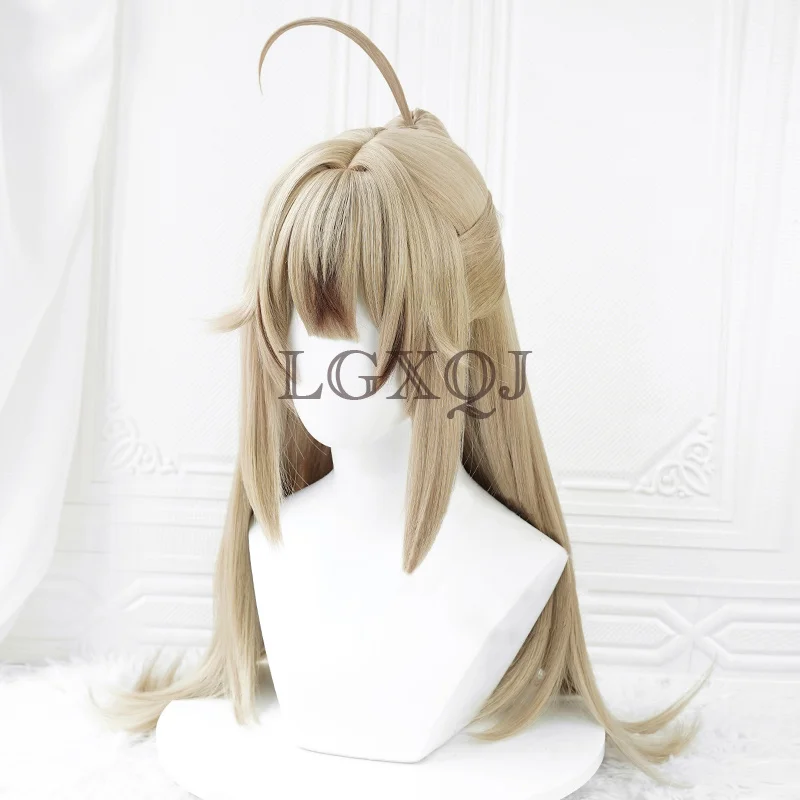 Kirara Cosplay Wig 75cm Light Brown Thick Wig With Ponytail Heat Resistant Wig Kirara Cosplay Anime Wigs +Wig Cap